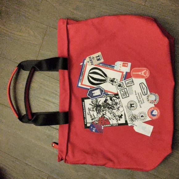 Karl Lagerfeld Paris "Kristen" Logo Shoulder/Tote Bag - Picture 1 of 7